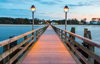 Seebrücke Lubmin zur Blauen Stunde © Stefan Kretzschmar