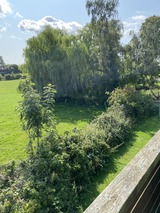 Ferienwohnung in Riepsdorf - Wohnung auf dem Lande - Blick vom Balkon