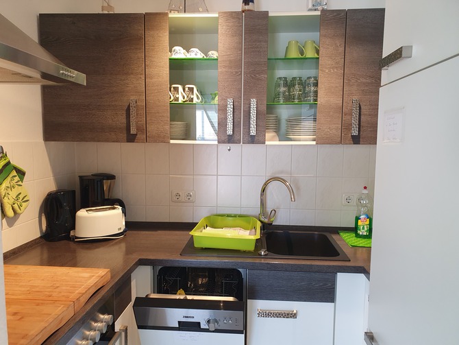 Ferienwohnung in Kühlungsborn - Haus Olymp - voll ausgestattete Einbauküche