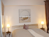 Ferienwohnung in Schönhagen - FerienWohnung Perlentaucher - Schlafzimmer- 180x200 cm Bett und  Kleiderschrank