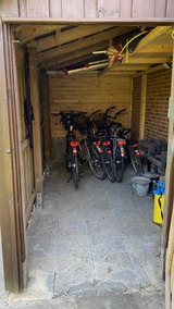 Ferienwohnung in Schönhagen - Prigge - für mitgebrachte Fahrräder ist der Schuppen da