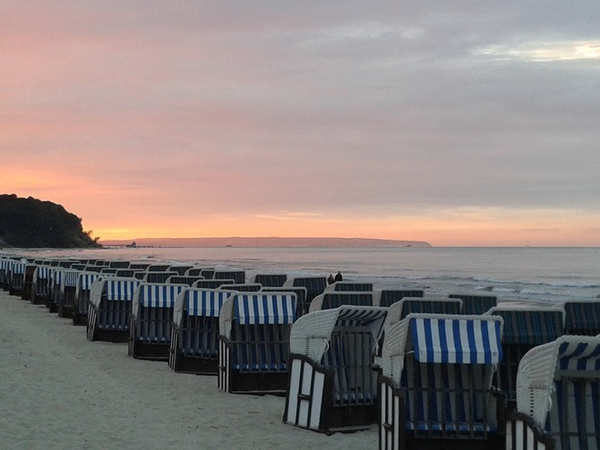 Ferienwohnung in Baabe - Sand und Meer - Abendidylle