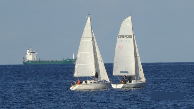 Ferienwohnung in Feldhusen - Diana EG Terrasse - Segler auf der Lübecker Bucht