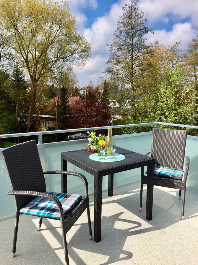 Ferienwohnung in Scharbeutz - Seeschwalbe - Balkon