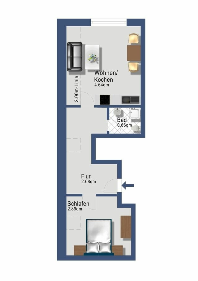 Ferienwohnung in Rabenkirchen-Faul&uuml;ck - Schleiblick App. 5 - Bild 5