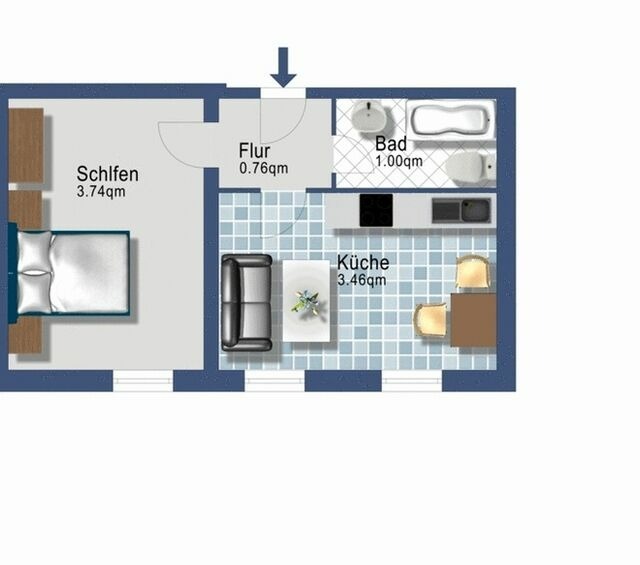 Ferienwohnung in Rabenkirchen-Faul&uuml;ck - Schleiblick App. 11 - Bild 7