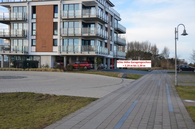 Ferienwohnung in Heiligenhafen - Ostseedüne 6 - Kennzeichnung Parkebene