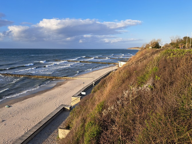 Ferienwohnung in Ostseebad Nienhagen - Urlaubswelt - Steilküste mit Warnemündeblick