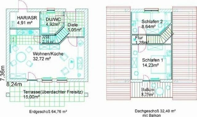 Ferienhaus in Marlow - Finnhäuser am Vogelpark - Haus Andrea - Bild 14