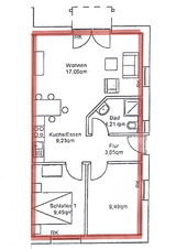 Ferienwohnung in Nisdorf - Am Bodden - Erdgeschoss mit Terrasse und Garten