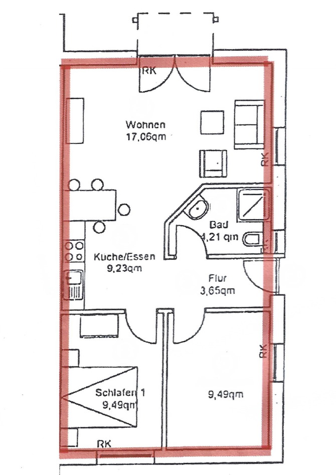 Ferienwohnung in Nisdorf - Am Bodden - Erdgeschoss mit Terrasse und Garten