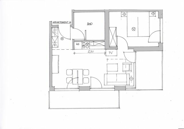 Ferienwohnung in Eckernförde - Apartment 14 "Strandläufer", Blickrichtung Offenes Meer/Strand - Bild 2