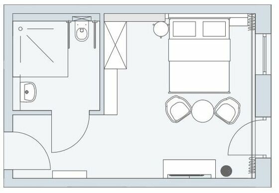 Doppelzimmer in Binz - Komfort-Apartement 3 - Bild 8