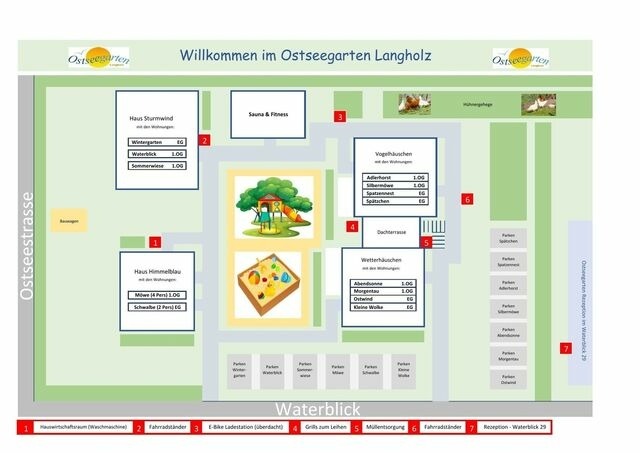 Ferienwohnung in Waabs - Ostseegarten Langholz - Ferienwohnung Abendsonne für bis zu 4 Personen - Bild 20
