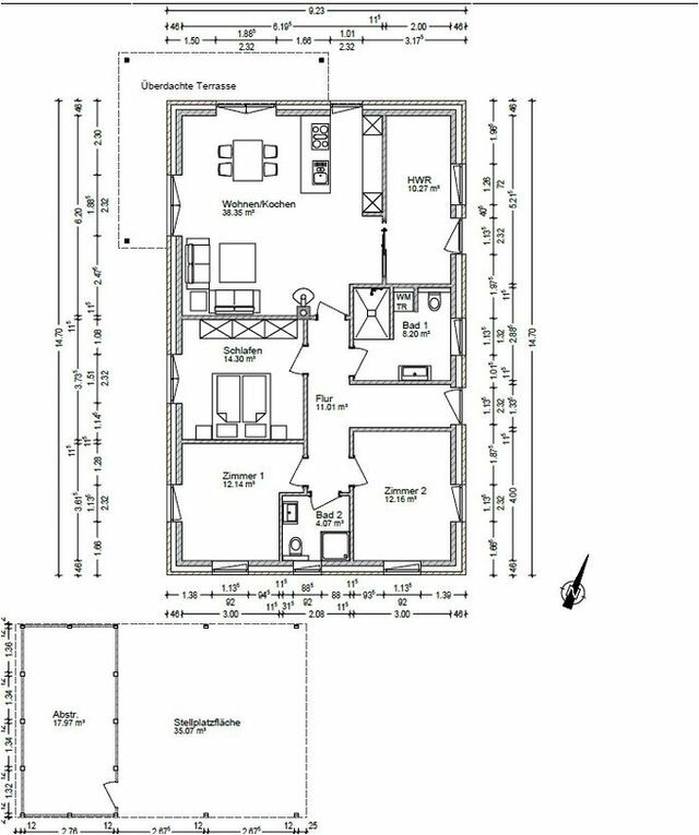 Ferienhaus in Haby - IM BAU Herrmannshof Haby App 5 Grodehus - Bild 4