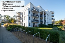 Ferienwohnung Enzian - Sauna, E-Ladestation & 150m zum Strand